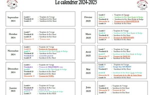 Calendrier 2024 2025